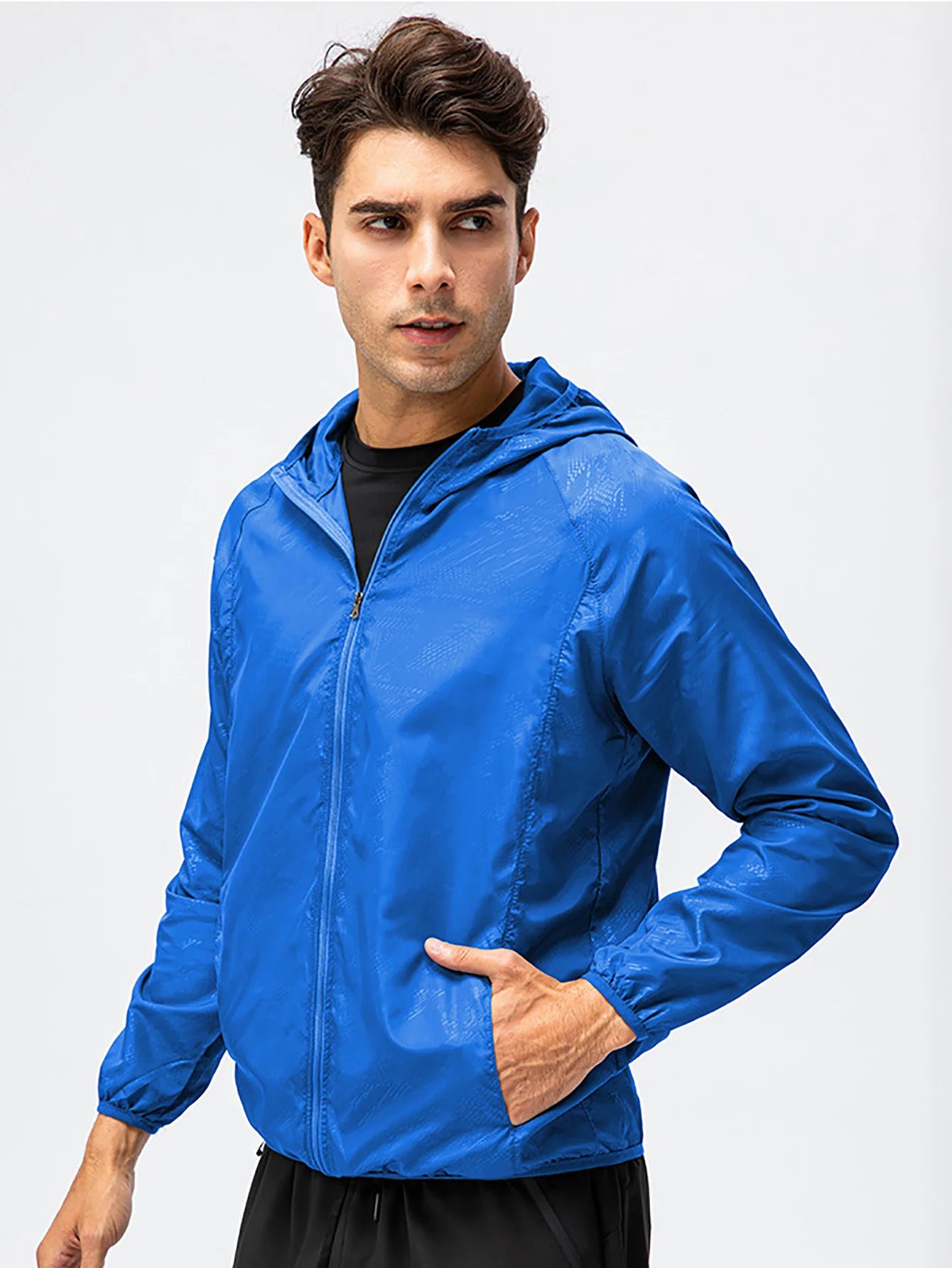 Unisex Waterproof Windbreaker Jacket – Sun Protection & Outdoor Use
